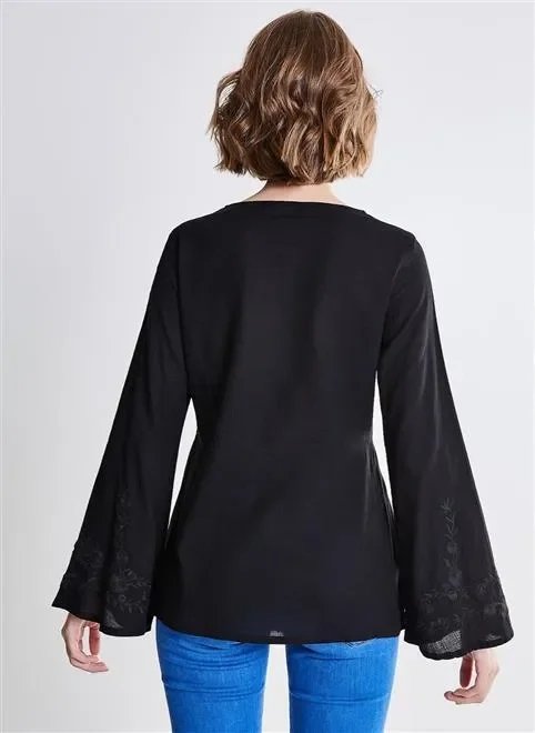 camisa bata com bordado camisa bata com bordado