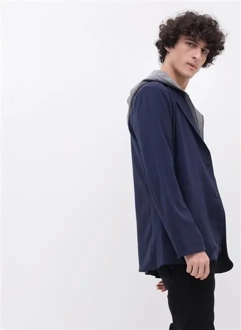 blazer com capuz em moletom blazer com capuz em moletom