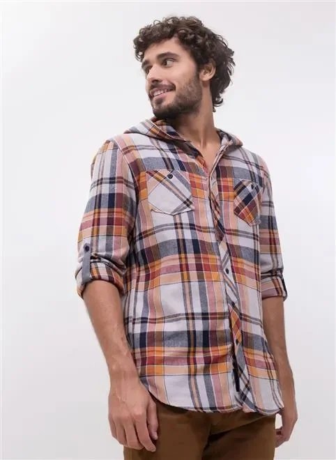 camisa flanela com capuz camisa flanela com capuz