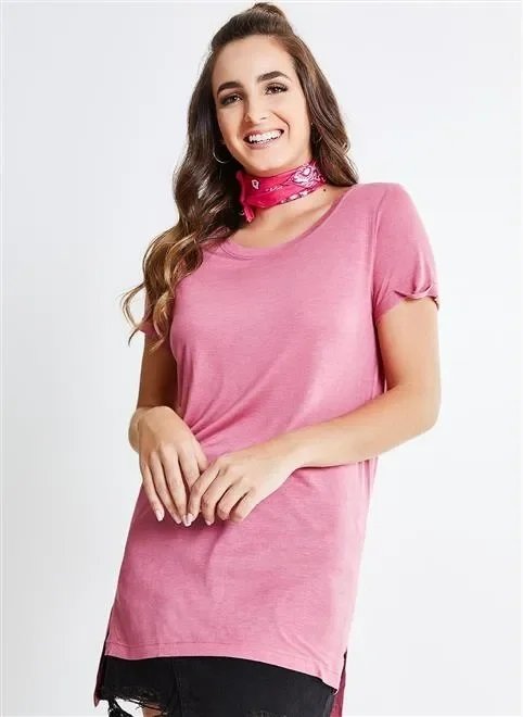 camiseta viscose alogngada bolsinho camiseta viscose alogngada bolsinho