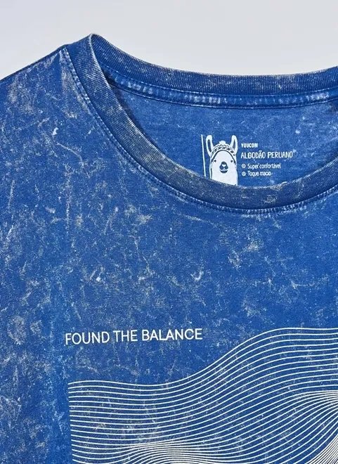 camiseta estampa balance em algodão peruano camiseta estampa balance em algodão peruano