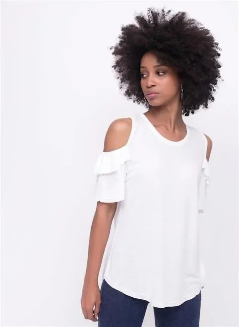 blusa ombrinho de fora com babadinhos blusa ombrinho de fora com babadinhos