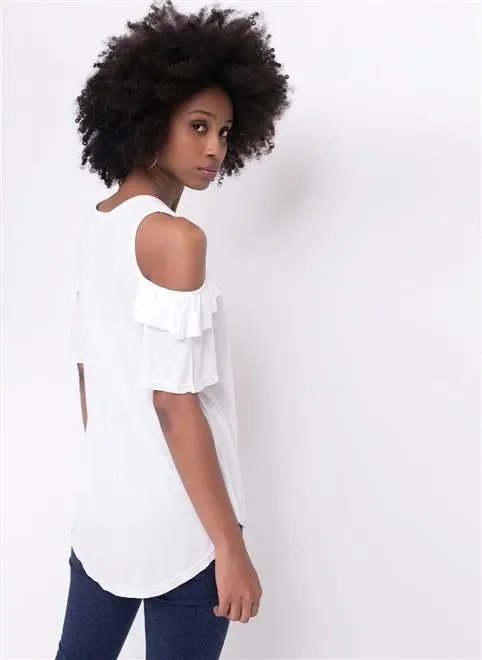 blusa ombrinho de fora com babadinhos blusa ombrinho de fora com babadinhos