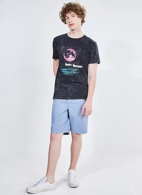 camiseta marmorizada estampa night sailings camiseta marmorizada estampa night sailings