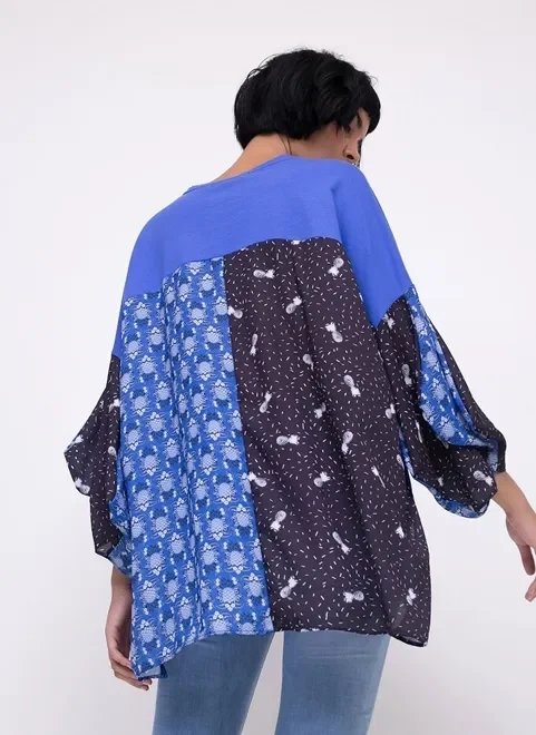 blusa super ampla com manga longa blusa super ampla com manga longa