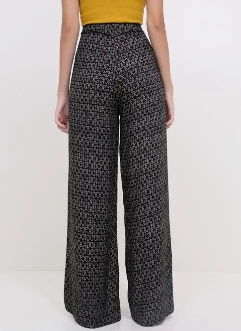 calça pantalona estampada calça pantalona estampada