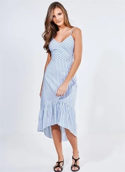 vestido mullet listrado vestido mullet listrado