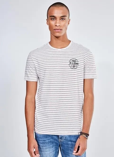 camiseta listrada em malha botonê camiseta listrada em malha botonê