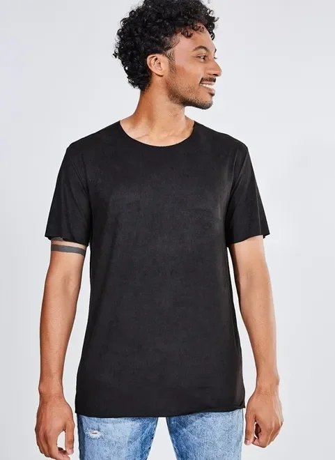 camiseta em malha suede camiseta em malha suede