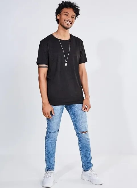 camiseta em malha suede camiseta em malha suede