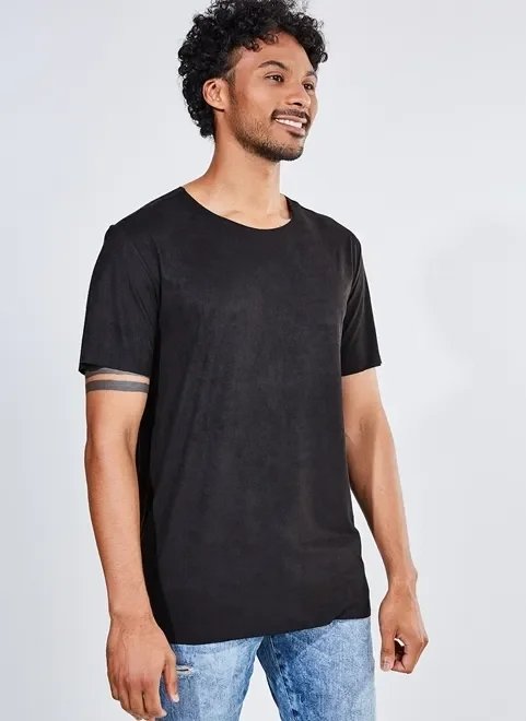 camiseta em malha suede camiseta em malha suede