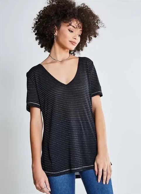 blusa alongada listrada blusa alongada listrada