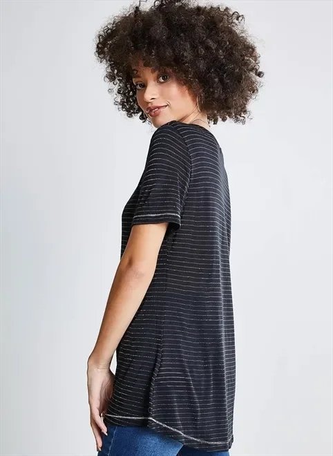 blusa alongada listrada blusa alongada listrada