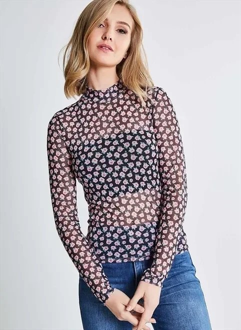 blusa tule floral blusa tule floral