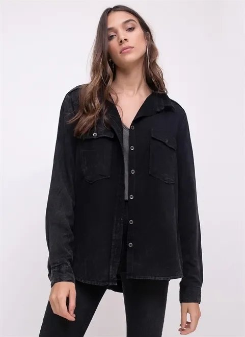 camisa jeans estonada camisa jeans estonada