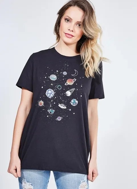 camiseta estampa planetas camiseta estampa planetas