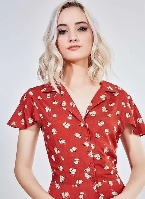 vestido vintage midi estampado vestido vintage midi estampado