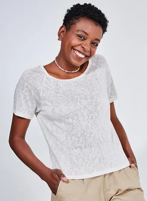 blusa manga raglan em malha flamê blusa manga raglan em malha flamê