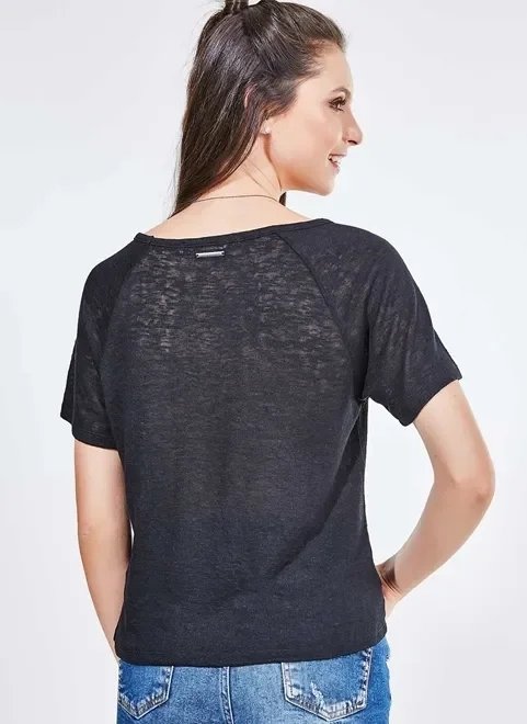 blusa manga raglan em malha flamê blusa manga raglan em malha flamê