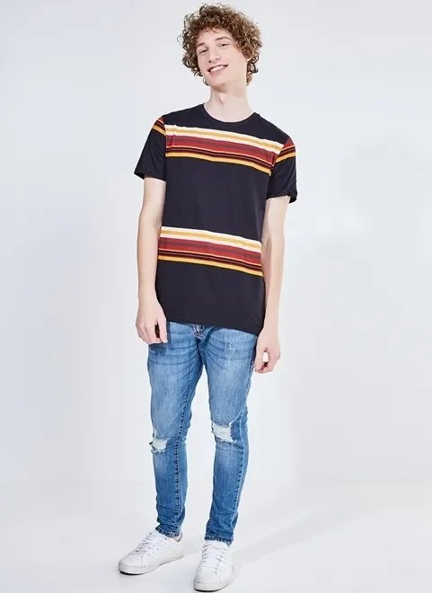 camiseta listras horizontais camiseta listras horizontais