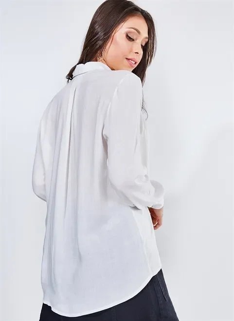 camisa básica alongada camisa básica alongada