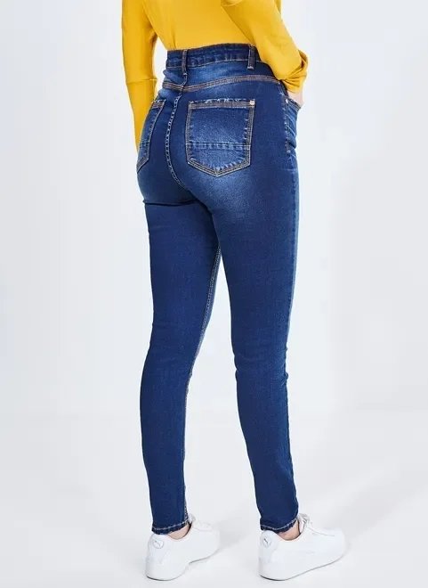 calça jeans skinny cintura alta calça jeans skinny cintura alta