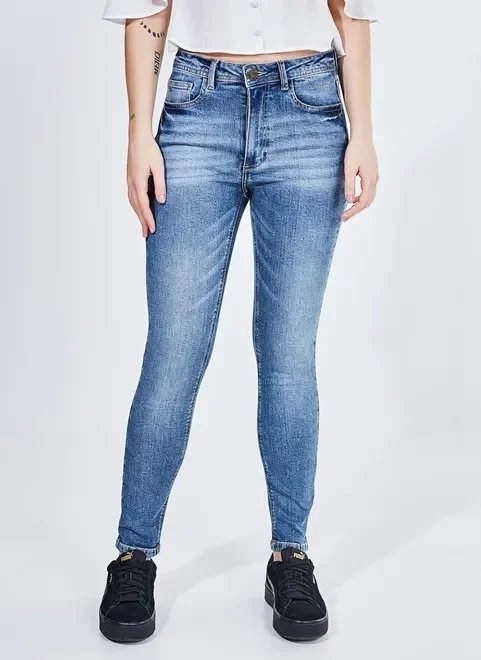 calça cintura média skinny jeans calça cintura média skinny jeans