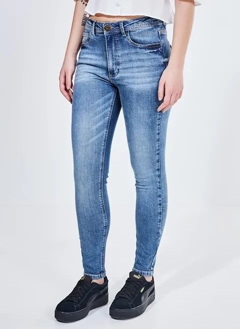 calça cintura média skinny jeans calça cintura média skinny jeans