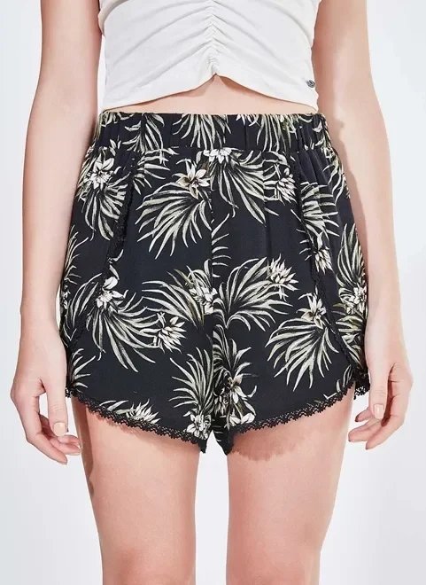 short estampado com aberturas laterais short estampado com aberturas laterais