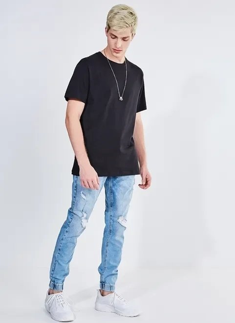 camiseta básica em meia malha camiseta básica em meia malha