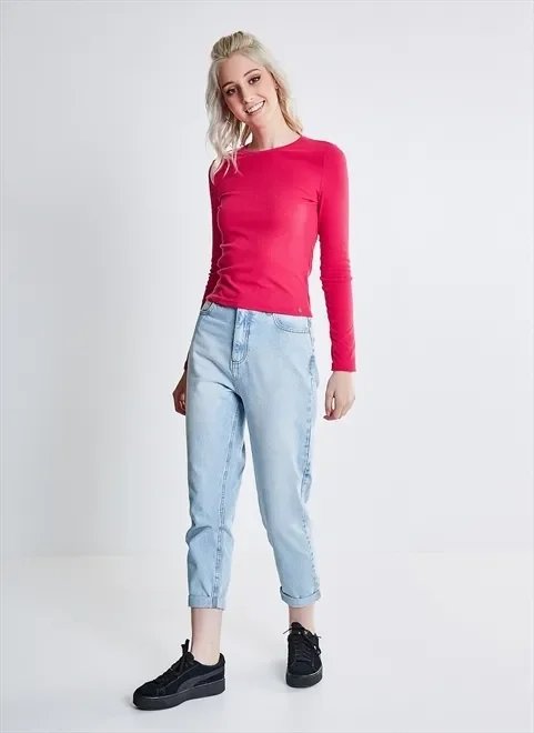 blusa básica canelada blusa básica canelada