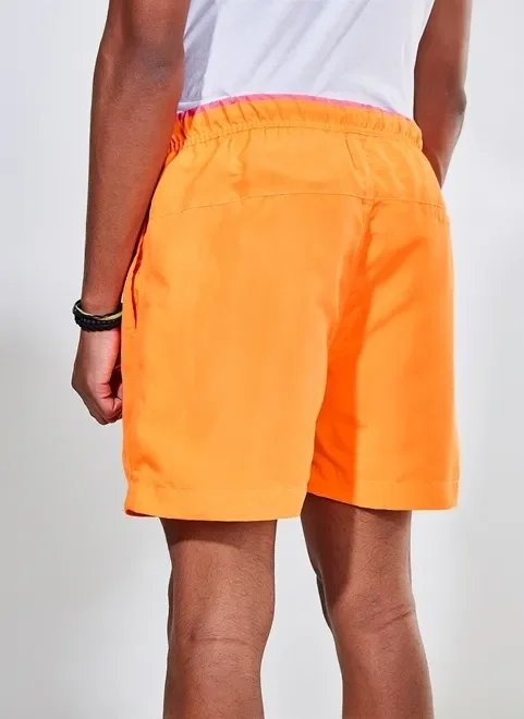 bermuda de banho laranja neon bermuda de banho laranja neon