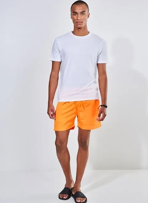 bermuda de banho laranja neon bermuda de banho laranja neon