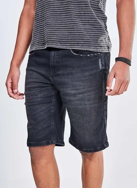 bermuda em black jeans bermuda em black jeans
