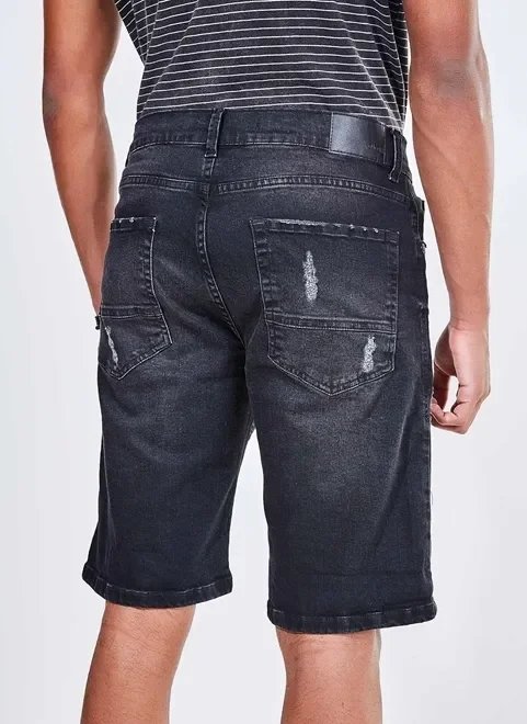 bermuda em black jeans bermuda em black jeans