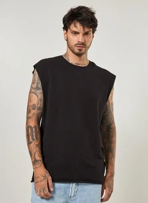 camiseta regata alongada camiseta regata alongada