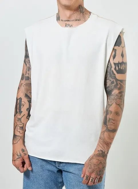 camiseta regata alongada camiseta regata alongada