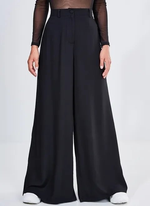 calça pantalona em viscose calça pantalona em viscose