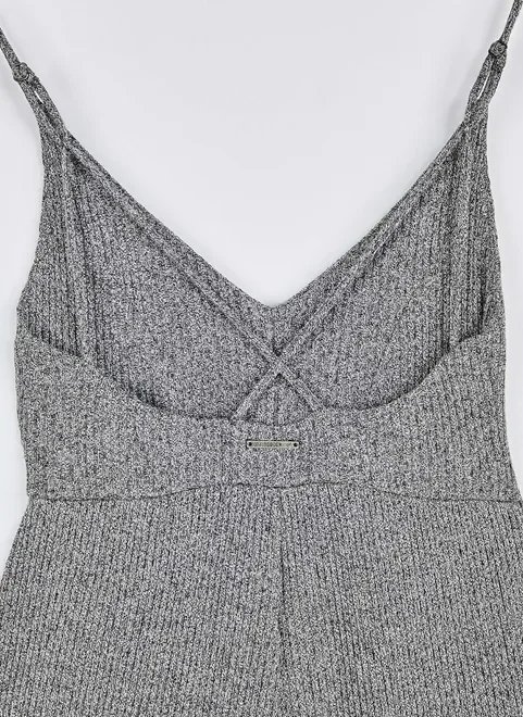 macacão pantacourt em malha mescla macacão pantacourt em malha mescla