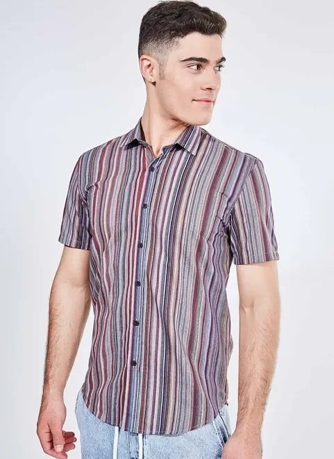 camisa manga curta listrada camisa manga curta listrada