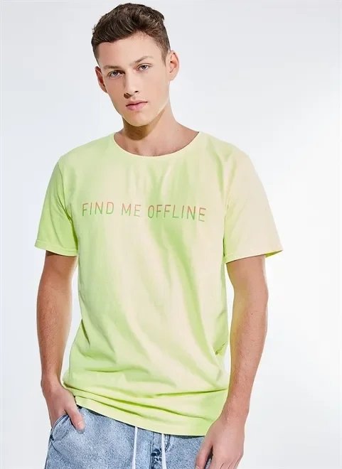 camiseta neon lettering offline camiseta neon lettering offline