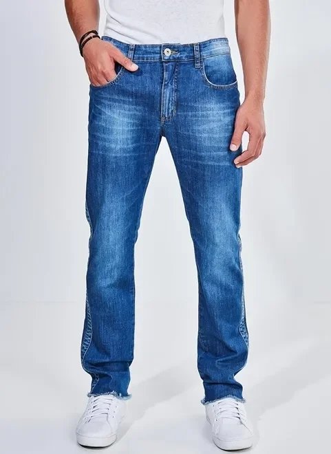 calça jeans skinny com barra desfiada calça jeans skinny com barra desfiada