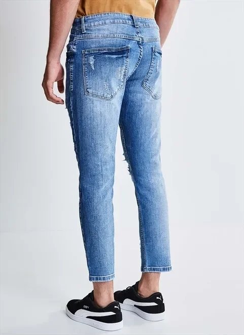 calça jeans skinny cropped calça jeans skinny cropped