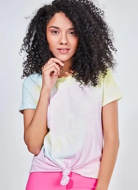 blusa tie dye com nozinho blusa tie dye com nozinho