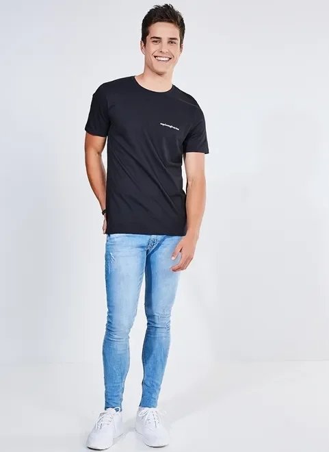 calça super skinny em jeans claro calça super skinny em jeans claro