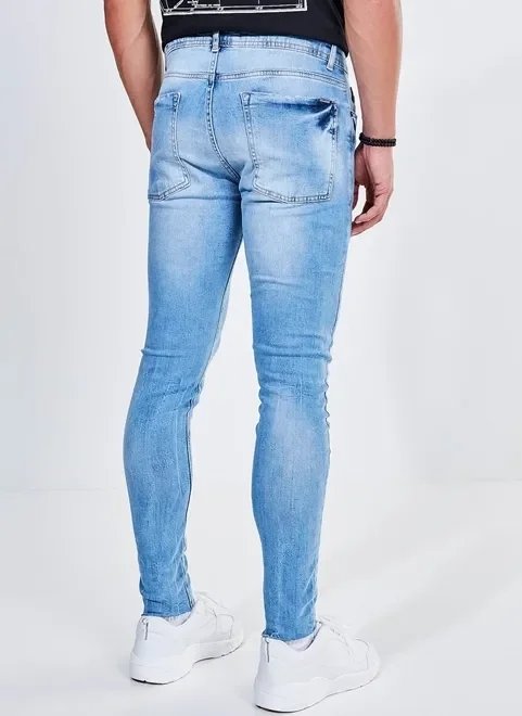 calça super skinny em jeans claro calça super skinny em jeans claro