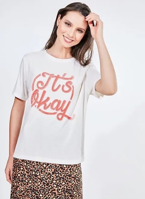 blusa estampa it´s okay blusa estampa it´s okay