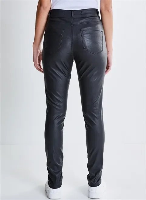 calça skinny em pu calça skinny em pu