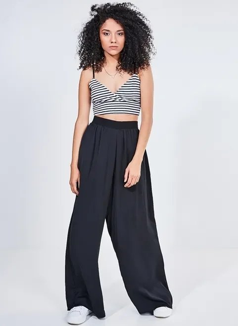 calça pantalona preta calça pantalona preta