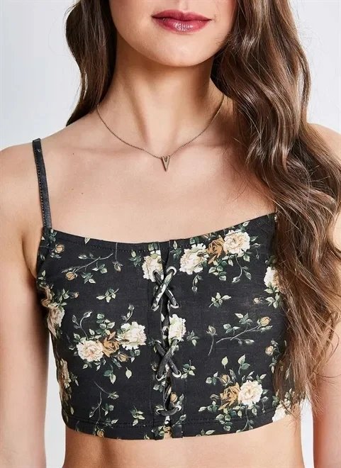 top estampa floral top estampa floral